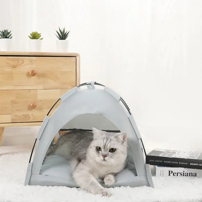 MyFurBuds™ CozyTent – Soft & Portable Pet Tent Bed MyFurBuds