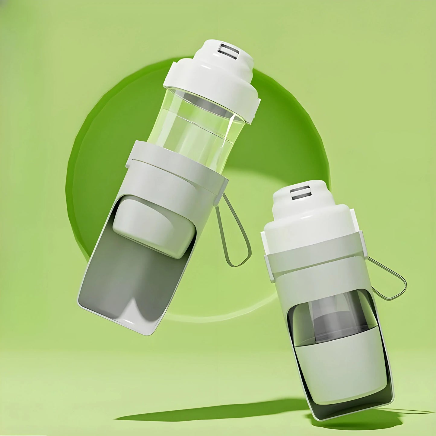 MyFurBuds™ Dual Travel Bottle – 2-in-1 Pet Water & Food Bottle MyFurBuds