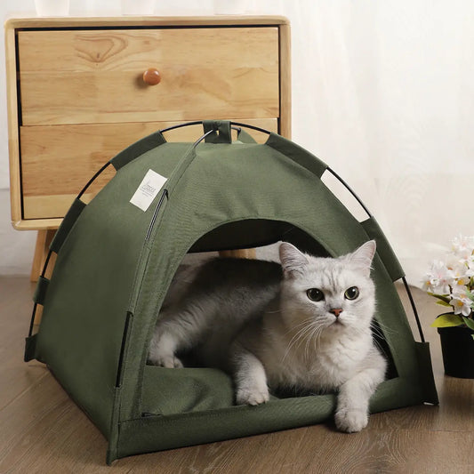 MyFurBuds™ CozyTent – Soft & Portable Pet Tent Bed MyFurBuds